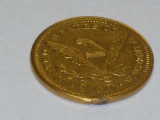1907 LIBERTY HEAD QUARTER EAGLE $2.50 GOLD COIN  