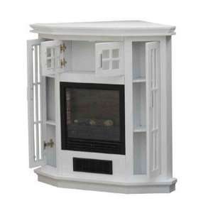   Electric Corner Fireplace Wht By Riverstone Industries Electronics