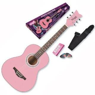  Fender Squier Hello Kitty Strat Guitar, Pink: Musical 