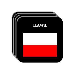 Poland   ILAWA Set of 4 Mini Mousepad Coasters