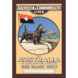   on 20 x 30 stock. Aberdeen and Commonwealth Cruise Line to Australia
