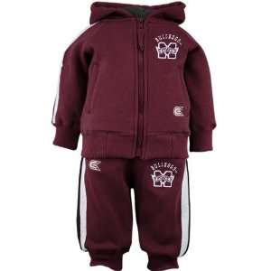 Mississippi State Bulldogs Maroon Infant Two Piece Warm Up 