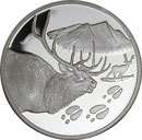 Alaska Mint Elk Tracks Silver Medallion Proof 1Oz  