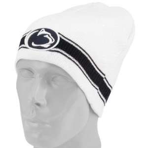  World Penn State Nittany Lions White Dasher Knit Beanie: Sports