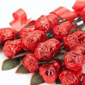 Shakespeares 1 Dozen Chocolate Red Roses:  Grocery 