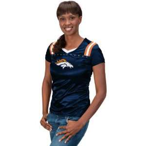  NFL Denver Broncos Womens Plus Size Draft Me Short Sleeve 