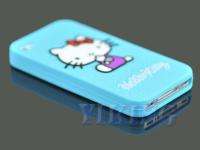 New Sky Blue Hello kitty Soft Silicone Case cover for iPhone 4 4G 4S 