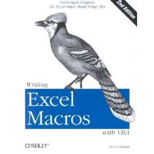  Writing Excel Macros With Vba **ISBN 9780596003593 