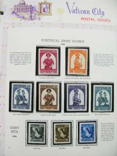 Vatican Stamps Mint NH Collection In 2 Ace Albums  