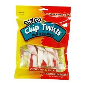  Dingo Brand Chip Twists Rawhd Treat 3.9 Ounce   P30060 