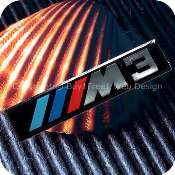 2712b1f1 m3 bmw aluminium alloy metal resin 3d chrome car badge emblem 