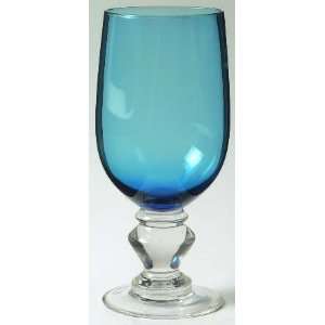  Artland Crystal Emory Blue Goblet All Purpose, Crystal 
