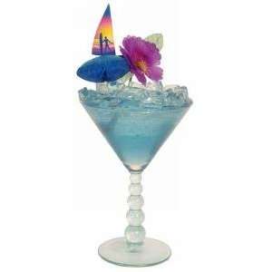  Blue Lagoon Martini Cocktail Candle