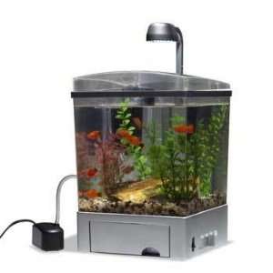   Water Wonders 1.5 Gallon Cube Aquarium Kit Desk Top Aquarium Pet