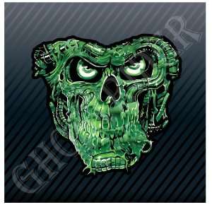  Zombie Skull Green Monster Car Trucks Sticker Decal 