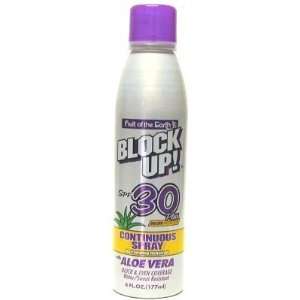   Earth Block Up SPF #30 + Continuous Spray 6 oz. With Aloe (Case of 6
