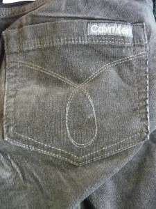 Calvin Klein brown corduroy jeans 32 inseam size 6  