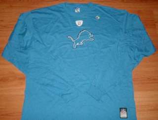Detroit Lions T shirt 3XL Long Sleeve On Field Reebok  