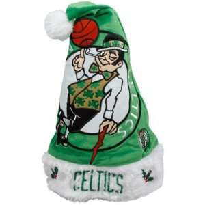  Boston Celtics 2011 Colorblock Runoff Plush Santa Hat 