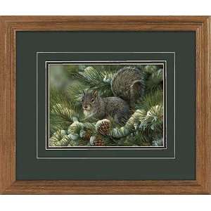 Rosemary Millette   Gray Squirrel Framed Deluxe Open Edition:  