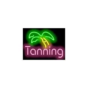  Tanning Neon Sign w/palm tree Beauty