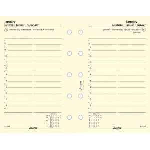  Filofax Calendar Refills 2011 Day Per Page   Cotton Cream 