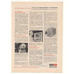    1961 Kin Tel Closed Circuit TV System Print Ad
