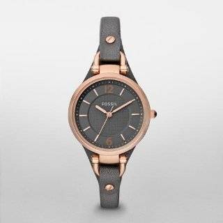    Fossil Bridgette Leather Watch Brown with Grey: Fossil: Watches