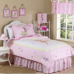  Fairy Tale Fairies 4 Piece Twin Bedding Set: Home 