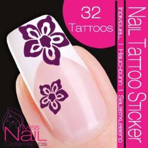  Nail Tattoo Sticker Blossom / Flower   berry: Beauty