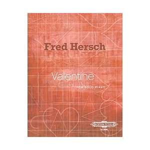  Fred Hersch Valentine for Solo Piano (9790300757636) Fred 