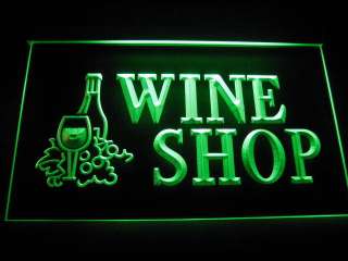 Wine Shop Logo Beer Bar Pub Store Light Sign Neon B082  