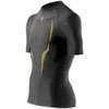 SKINS A100 S/S Compression Top   Mens   Black / Yellow