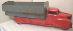 Big Antique Pressed Steel Toy Dump Truck Marx 1930s 1940s  