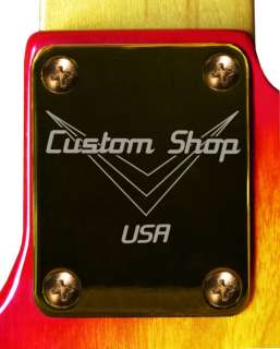 Neck Plate Gold 4 Fender Strat Tele Guitar Custom Shop   FREE SHIPPING 