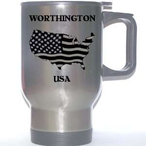   US Flag   Worthington, Ohio (OH) Stainless Steel Mug: Everything Else