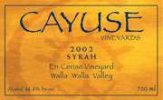 Cayuse En Cerise Syrah 2002 