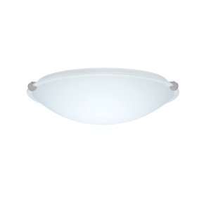   Trio Two Light Incandescent Flushmount Ceiling Fixture with Satin Nick