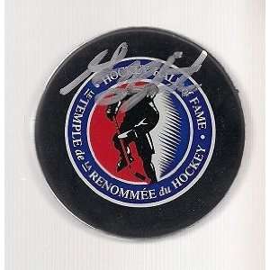   Guy Lapointe Autographed Hockey Puck   Hall Of Fame
