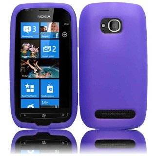 Purple Cell Phone Silicone Case / Executive Protector Skin Cover Lumia 