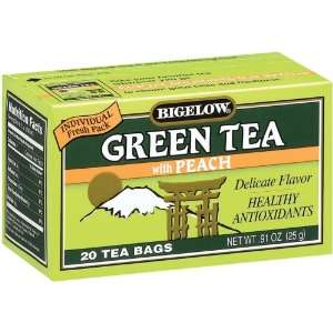 Green Tea with Peach. 1 Case. 120 tea bags:  Grocery 