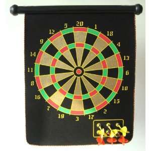   Roll up Dart Board and Bullseye Game with Darts: Sports & Outdoors