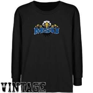 Morehead State Eagles Youth Black Distressed Logo Vintage T shirt