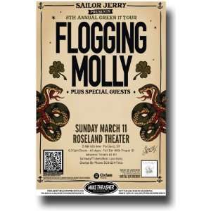  Flogging Molly Poster   Concert Flyer   8th Annual Green 
