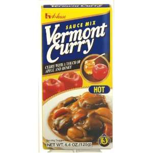 House Foods Vermont Curry, Hot, 4.4 Ounce Boxes (Pack of 10)  