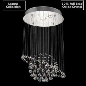   Contemporary Modern Chandelier Lead Oxide Crystal