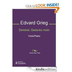Dereinst, Gedanke mein Sheet Music Edvard Grieg  Kindle 