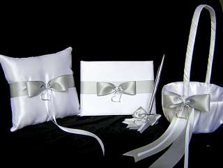 THIS IS A HANDCRAFTED CUSTOM MADE SIMPLY ELEGANT WHITE AND SILVER 