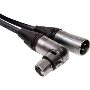  HOSA 25 Foot Microphone Cable XLR3F RA   XLR3M   MXX 025RS 