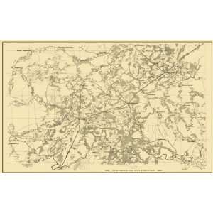  CULPEPER COUNTY VIRGINIA (VA) LANDOWNER MAP 1865